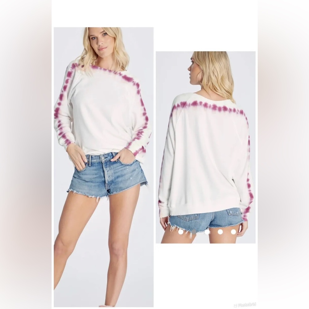 sommers sweatshirt in aloe edge dye